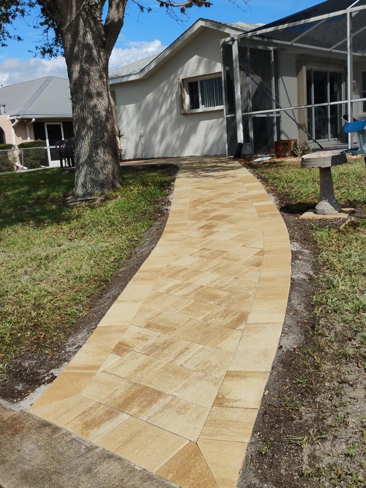 After walkway restoration